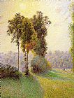 Camille Pissarro Wall Art - Sunset at St. Charles Eragny